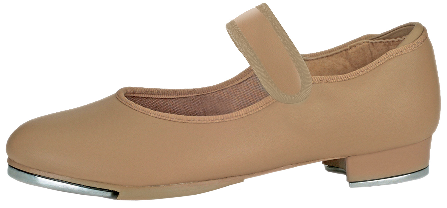 tan velcro tap shoes