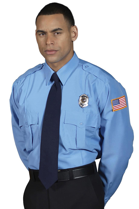 E30156 Edwards Unisex Security Long Sleeve Shirt