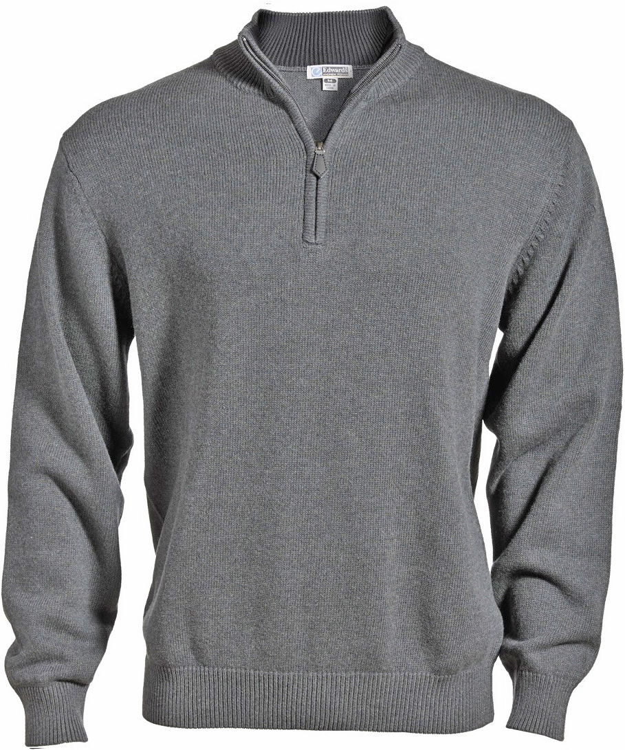 E28352 Edwards Unisex Quarter-Zip Sweater
