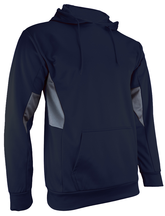 E145388 Adult & Youth ColorBlock KangarooPocket Hooded Sweatshirts