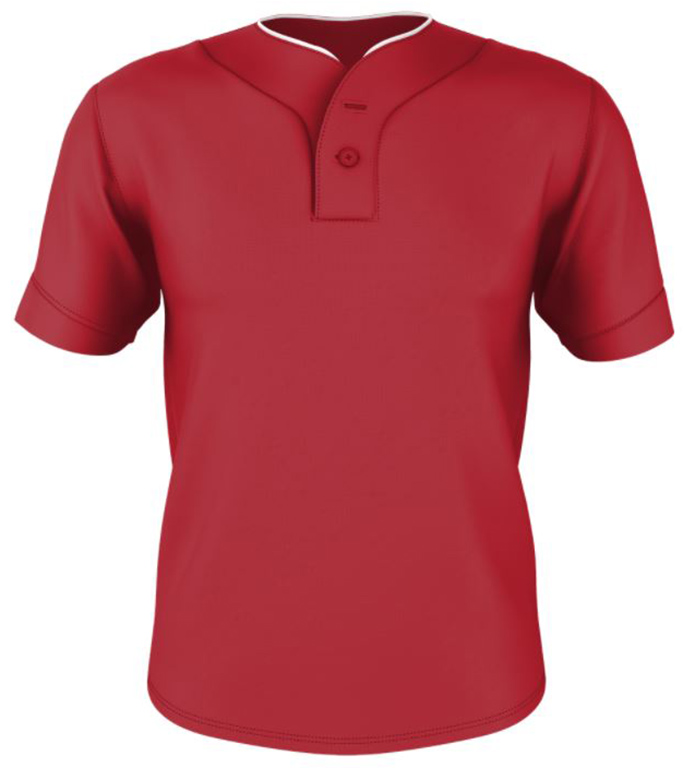 E79293 Alleson 2 Button Baseball Jerseys with Piping