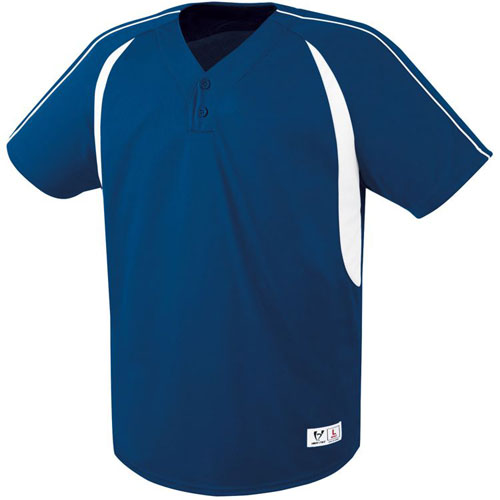E29566 High Five Impact TwoButton Baseball Jerseys