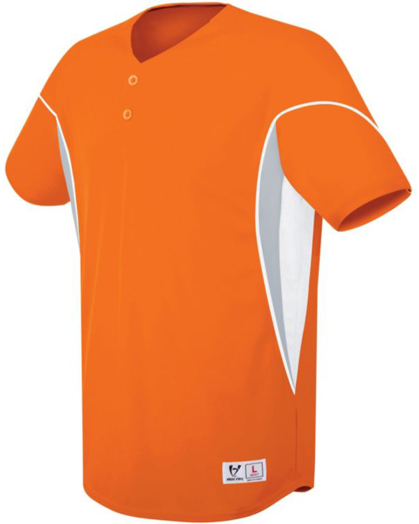 E22974 High Five Ellipse TwoButton Baseball Jerseys