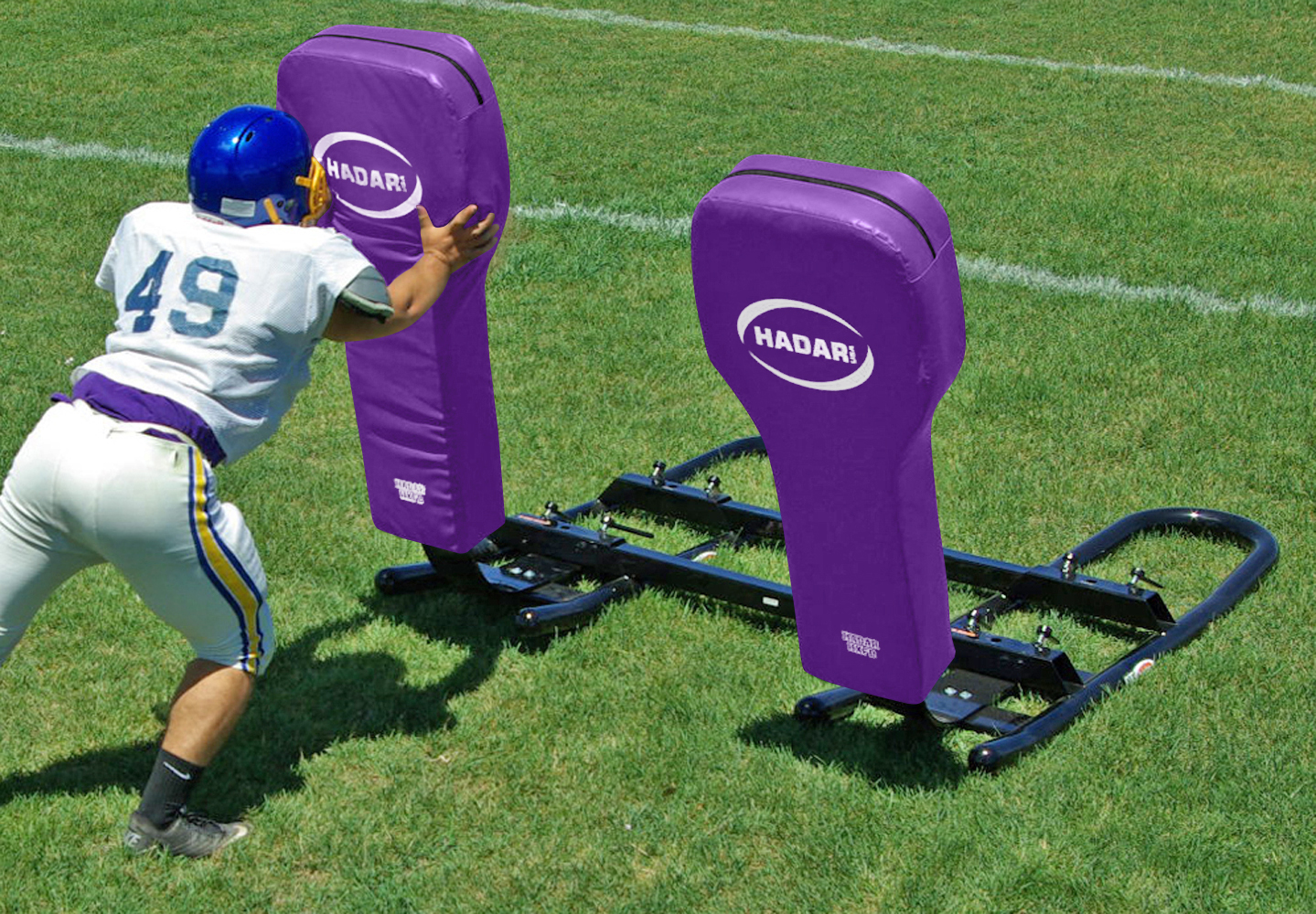 E121114 Hadar 2Man Football Blocking Sled Full Body Pads