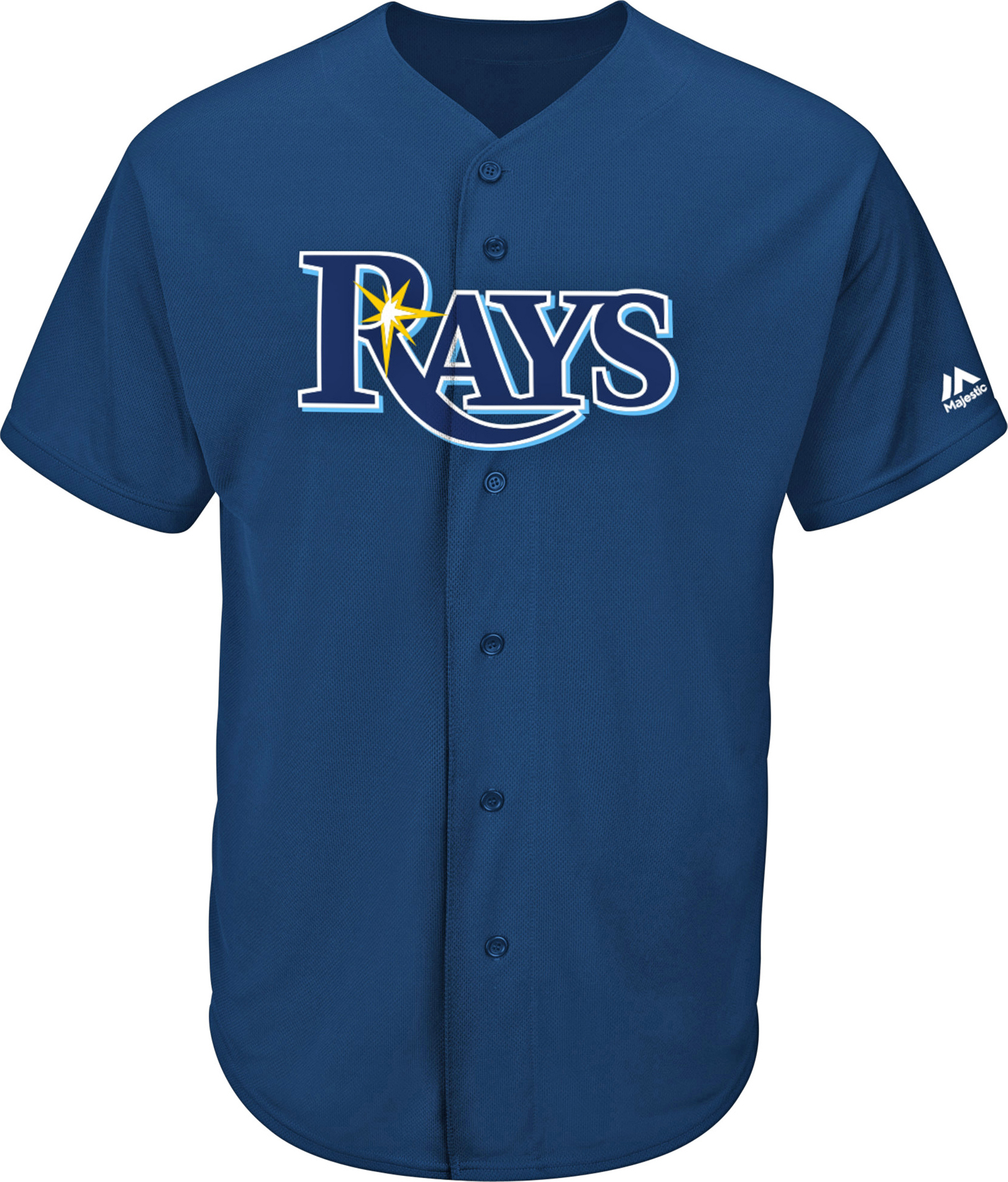E134501 Majestic MLB Rays Pro Style Game Jerseys