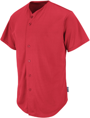 plain red baseball jersey