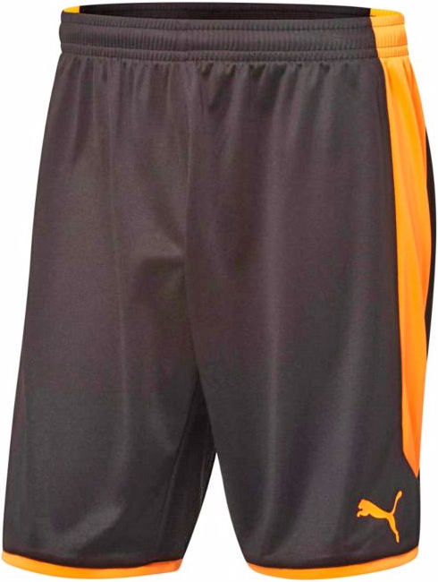 black puma soccer shorts