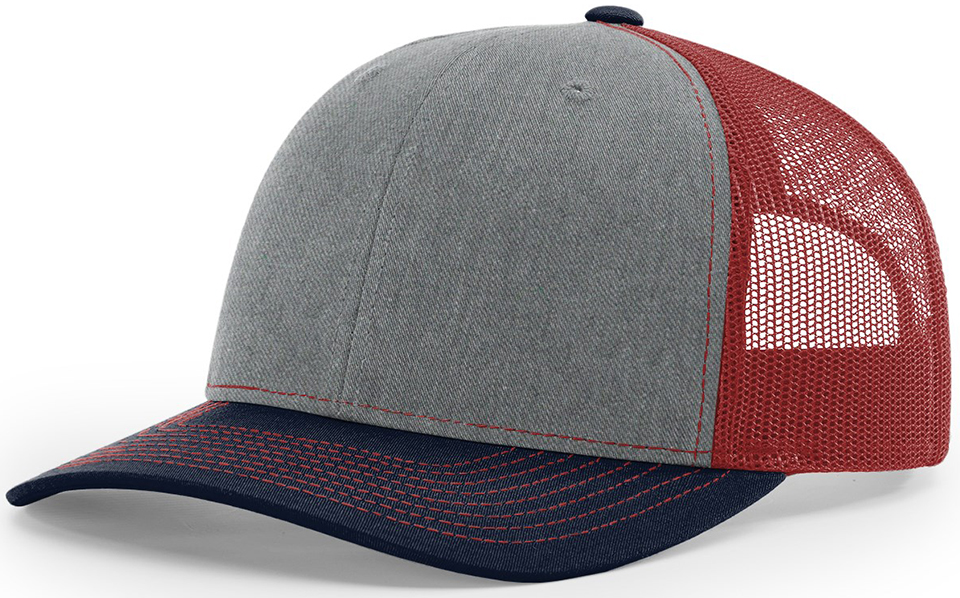 E20462 Richardson 112 Twill Mesh Snapback Trucker Caps