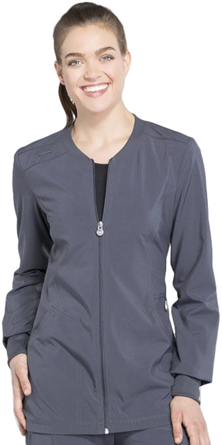 E128640 Cherokee Infinity Womens Zip Front Warm-Up Jacket