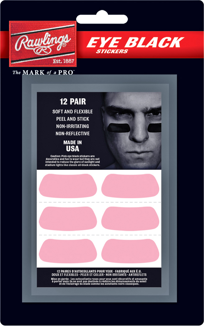 E112192 Rawlings Baseball Eye Black Stickers (12 pair)