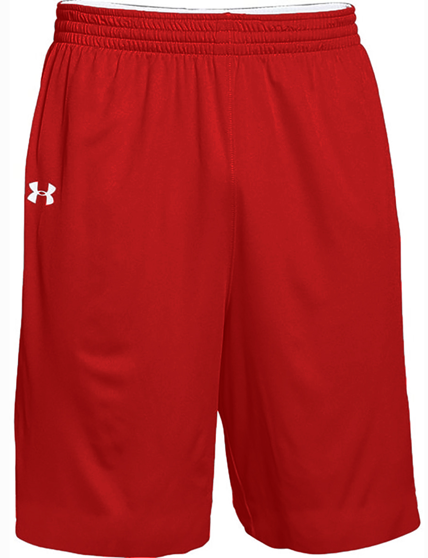 E205199 Under Armour Adult 10" Inseam Reversible Basketball Shorts (No