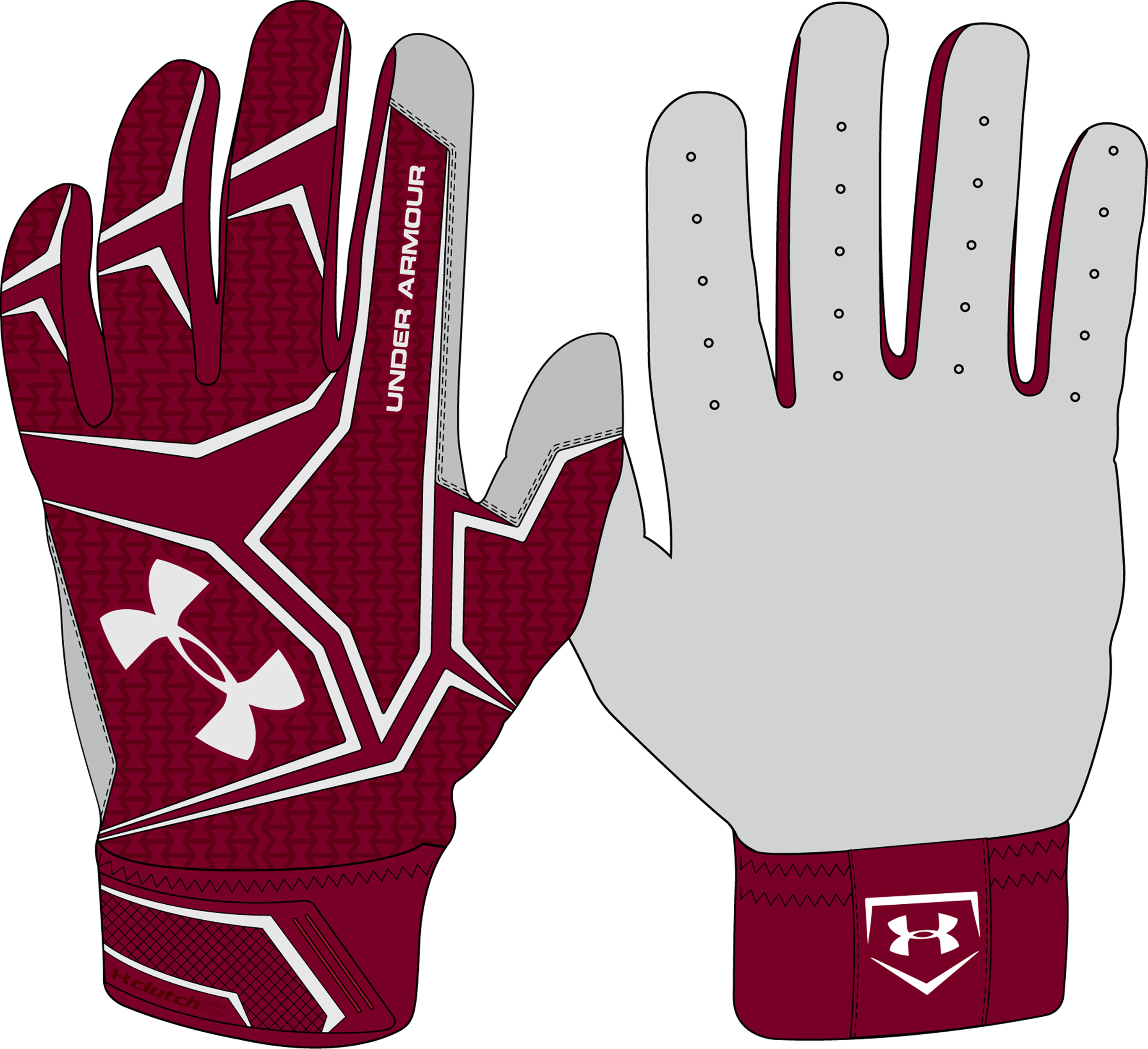 ua yard clutchfit batting gloves