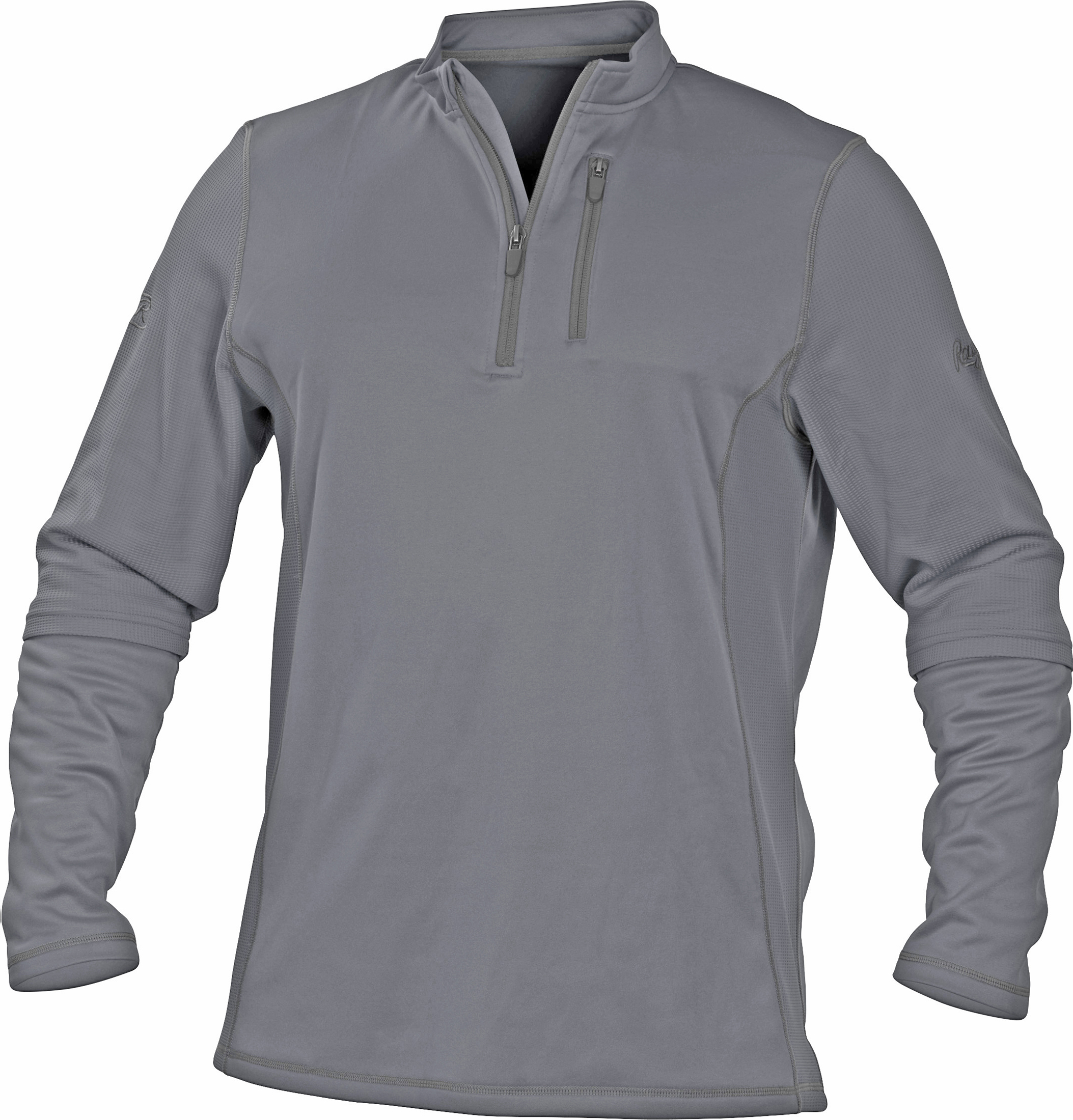 E139913 Rawlings Adult Baseball 1/4 Zip Fleece Pullover