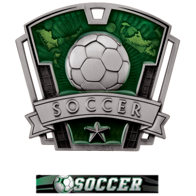 Hasty Awards 3" Varsity Soccer Medals M-787S. Personalization is available on this item.