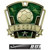 Hasty Awards 3" Varsity Soccer Medals M-787S Hasty Awards 3" Varsity Soccer Medals M-787S