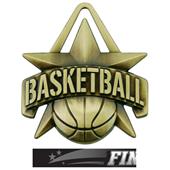 Hasty Awards 2" All-Star Basketball Medals M-790B Hasty Awards 2" All-Star Basketball Medals M-790B