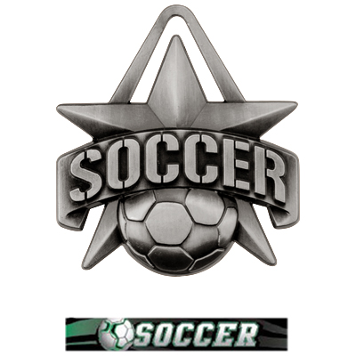 Hasty Awards 2" All-Star Soccer Medals M-790S. Personalization is available on this item.
