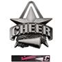 SILVER MEDAL/ULTIMATE CHEER NECK RIBBON