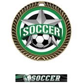 Hasty 2.5" Crest Medal Soccer All-Star Insert