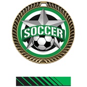 Hasty 2.5" Crest Medal Soccer All-Star Insert