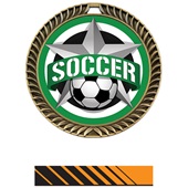 Hasty 2.5" Crest Medal Soccer All-Star Insert