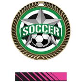 Hasty 2.5" Crest Medal Soccer All-Star Insert Hasty 2.5" Crest Medal Soccer All-Star Insert