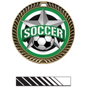 Hasty 2.5" Crest Medal Soccer All-Star Insert