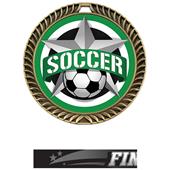 Hasty 2.5" Crest Medal Soccer All-Star Insert