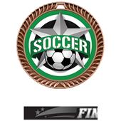 Hasty 2.5" Crest Medal Soccer All-Star Insert