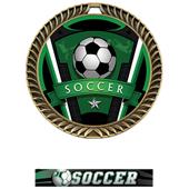 Hasty Crest Medal Soccer Varsity Insert