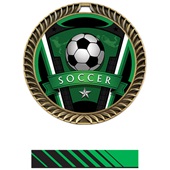 Hasty Crest Medal Soccer Varsity Insert