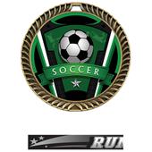 Hasty Crest Medal Soccer Varsity Insert