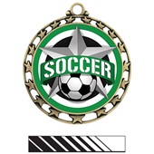 Hasty Super Star Medal Soccer All-Star Insert