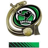 Hasty 3" Action Medal Spectrum Soccer Insert