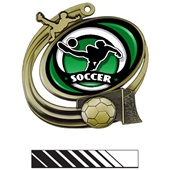 Hasty 3" Action Medal Spectrum Soccer Insert