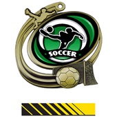 Hasty 3" Action Medal Spectrum Soccer Insert