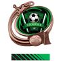 BRONZE MEDAL/PHOENIX GREEN NECK RIBBON