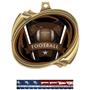 GOLD MEDAL/PATRIOT FOOTBALL NECK RIBBON