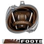 SILVER MEDAL/PRIME FOOTBALL NECK RIBBON
