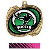 Hasty 2.5" Hurricane Medal Spectrum Soccer Insert Hasty 2.5" Hurricane Medal Spectrum Soccer Insert