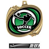 Hasty 2.5" Hurricane Medal Spectrum Soccer Insert Hasty 2.5" Hurricane Medal Spectrum Soccer Insert