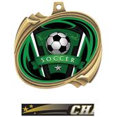 Hasty Hurricane Medal Soccer Varsity Insert