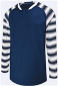 Adult Youth Prism Soccer Goal Keeper Jerseys  No Elbow Padding NAVY/WHITE Primary