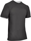 Champro Double Z-Cloth Dri-Gear Reversible Tee Outside: BLACK, Inside: WHITE Primary