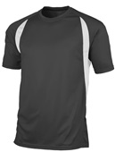 Tonix Adult Achiever Warm-Up Polyester Tee 1545 GRAPHITE/WHITE Primary