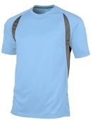 Tonix Adult Achiever Warm-Up Polyester Tee 1545 COLUMBIA BLUE/GRAPHITE Primary
