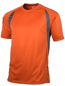 Tonix Adult Achiever Warm-Up Polyester Tee 1545 ORANGE/GRAPHITE Primary