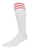 PearSox Euro 3 Stripe Soccer Athletic Socks