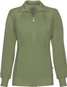 Infinity Womens Zip Front Scrub Jacket