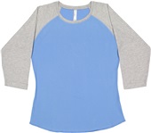 LAT Sportswear Ladies 3/4 Sleeve Baseball Tee